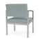 Lesro Lenox Steel Guest Chair, Ash (Blue) Seat, Ash Back, 24.5 W 24.5 L 32 H, Linette Vinyl Seat LS1201 - alternate 2
